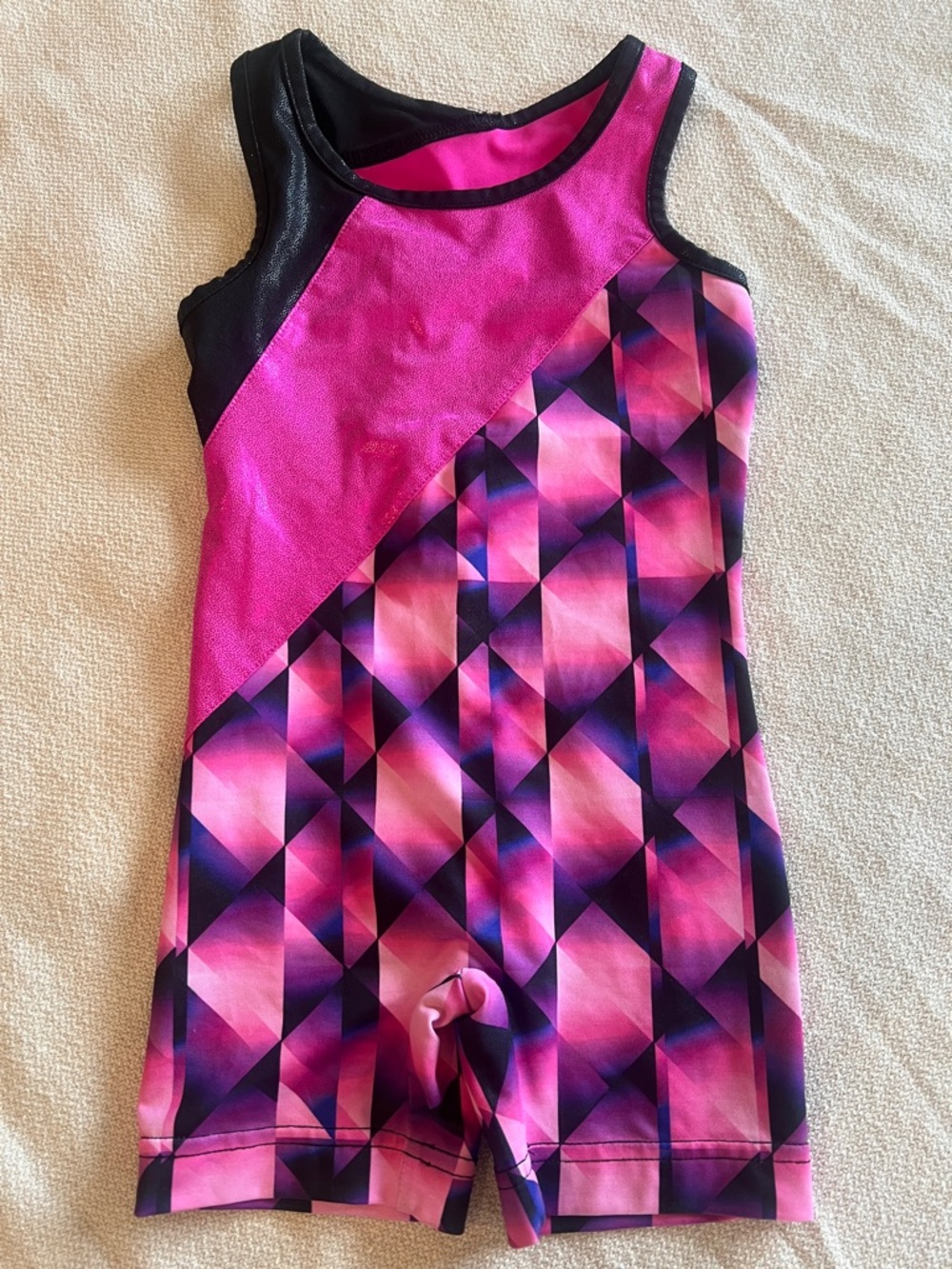 Danskin Now XS 4-5 Girls Gym Leotard Pink and Black Set of 3 - Picture 2 of 7
